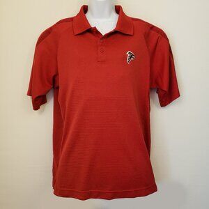 Atlanta Falcons Cutter & Buck moisture wicking CB DryTec Short Sleeve Mens Polo